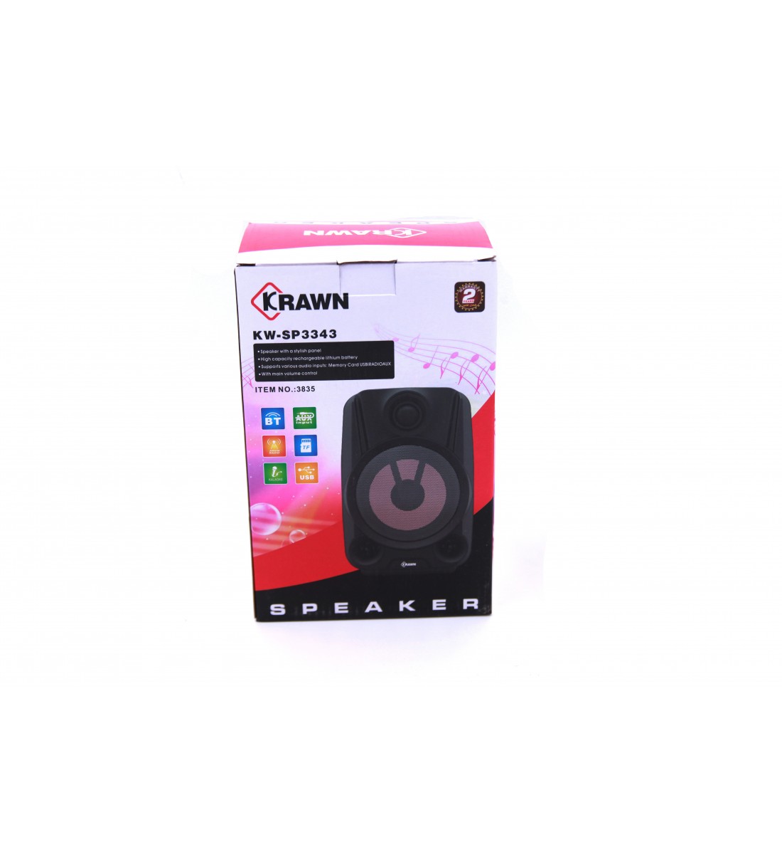 Crown 1 Bluetooth Charging Speaker KW-SP3343